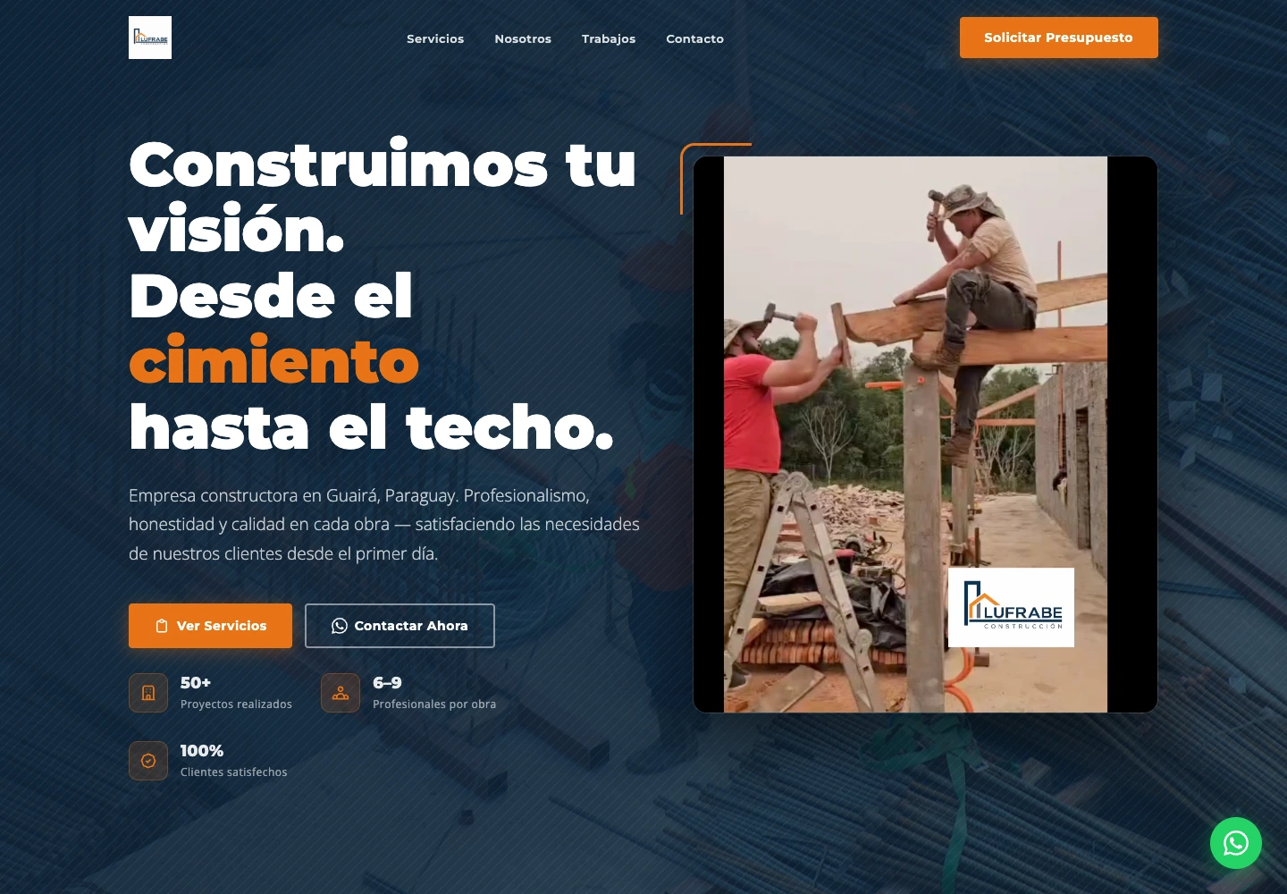 Captura de escritorio de Lufrabe Construcciones